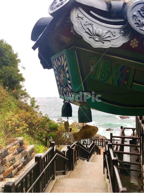 풍경,한국절,바다,한국풍경,기와,산책길,sea,temple,view,doorbell,road,한국전통,한국문화,korean traditional,korean culture,건축물,건물외관,exterior,building,structure,architecture,construction