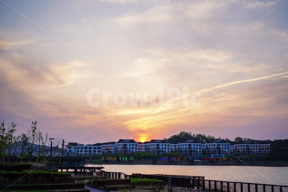 노을,호수공원,풍경,하늘,sunset