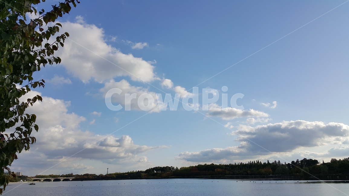 하늘,구름,강,맑음,힐링,자연,풍경,nature,landscape,outdoors,옥외,weather,날씨,cloud,sky,cumulus,적운,water,물