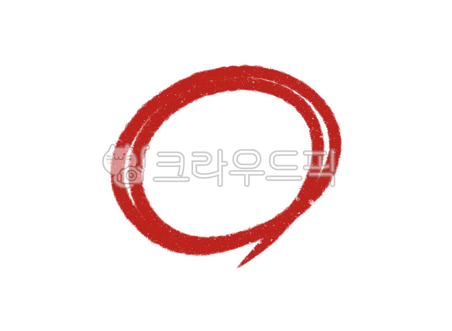 동그라미,색연필강조,채점,빨간펜,빨간색연필,색연필동그라미,중요표시,빨간동그라미,채점일러스트,공부,강조표시