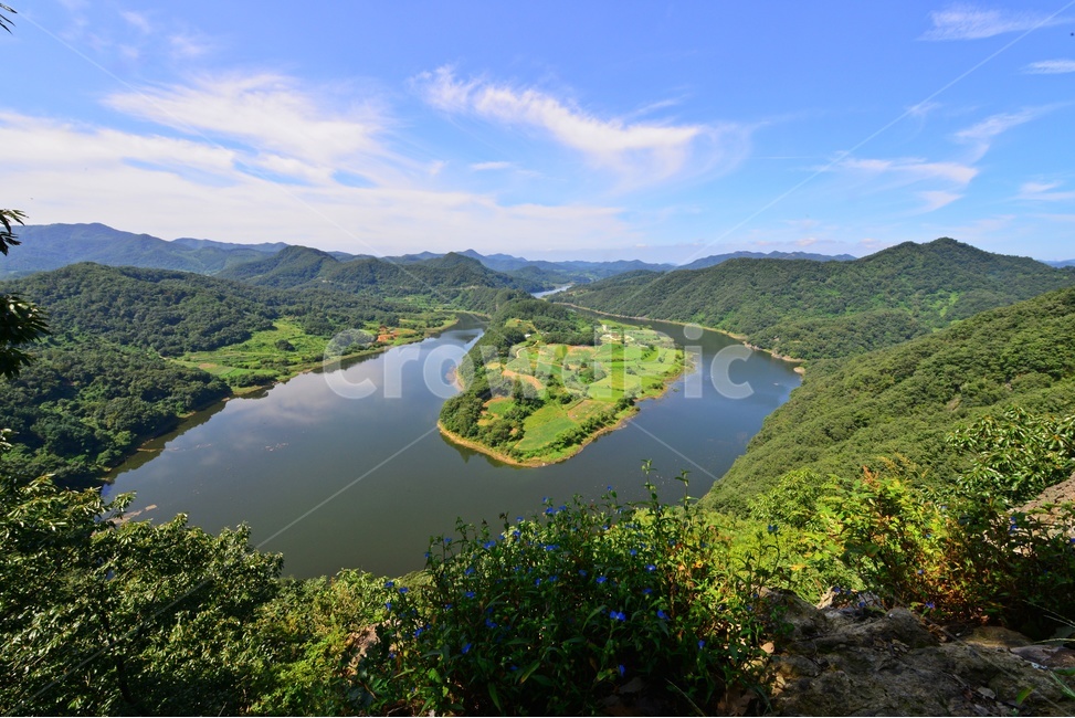 nature,자연,scenery,풍경,outdoors,옥외,landscape,경치,water,물,river,강,임실,국사봉,물돌이,태극물돌이,임실물돌이,임실태극물돌이,하늘,구름,여름,계절