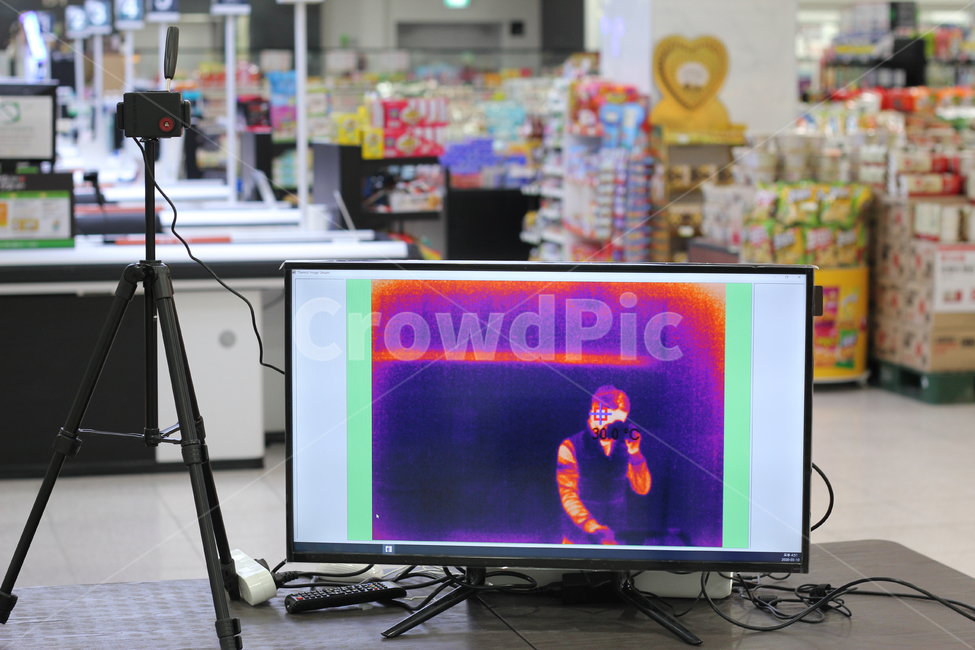 infrared thermometer,Infrared thermal imaging camera,Infrared Thermometer,Thermal imaging camera,Temperature measurement monitor,Measured body tempreture,infrared camera,thermometer,supermarket thermometer