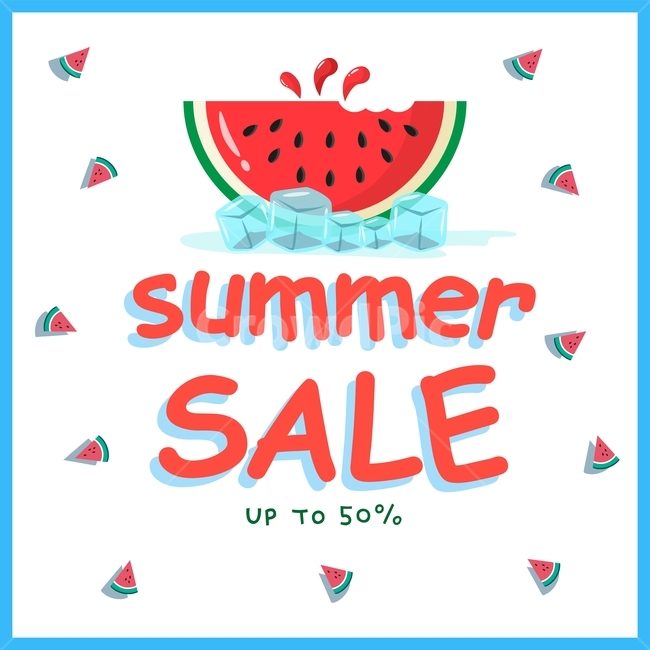 수박,얼음,여름,세일,이벤트,배경,일러스트,프레임,여름,계절,summer,season,그래픽,일러스트레이션,graphic,illustration