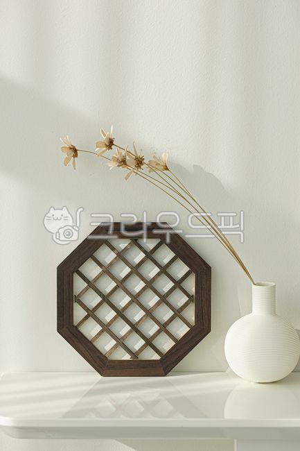 전통창호,전통문양,창살,창호,팔각형,소품,도자기화병