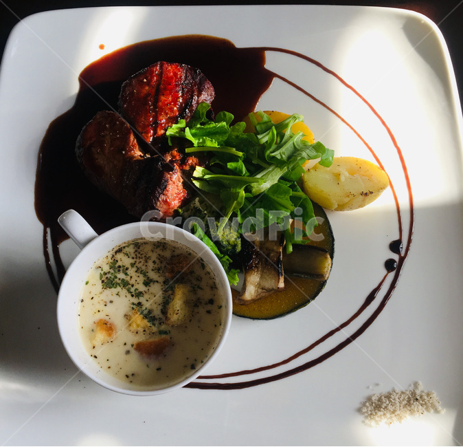 양식,스테이크,소고기,steak,스프