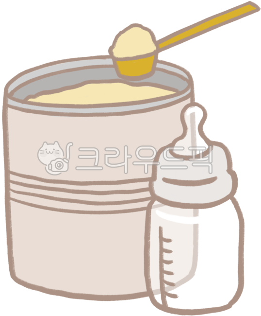 Newborn products,Baby bottle illustration,feeding bottle,Powdered milk container illustration,baby formula container,spoon,baby powder,baby products,Powdered milk