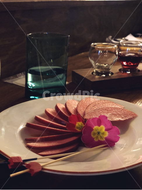 사과,음식,food,red,apple,slice,cup,class,flower,deco,꽃장식,빨간사과,dish,접시