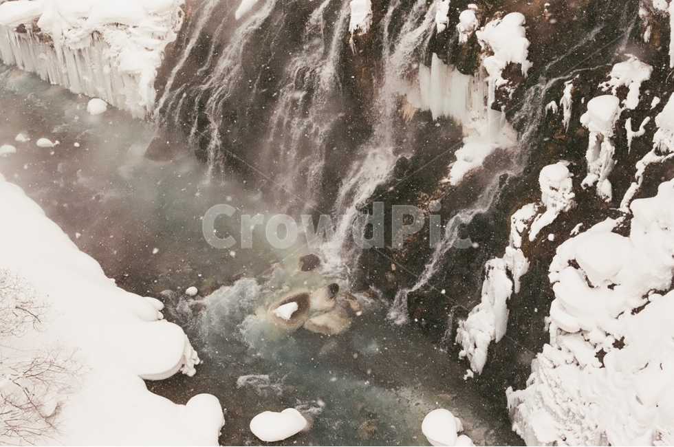 겨울,홋카이도,비에이,시로가네폭포,필름사진,온천,겨울,계절,winter,season,자연,풍경,nature,landscape,해외,외국,세계,foreign,oversea,world,세계자연풍경,해외자연풍경,외국자연풍경,world nature landscape,outdoors,옥외,water,물,river,강