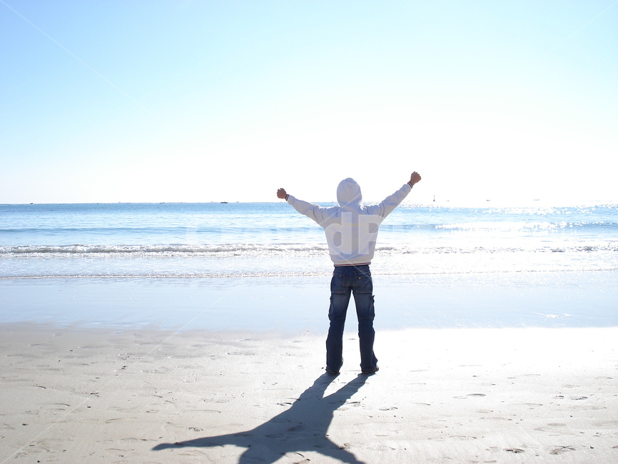아침바다,만세,바다,자유,아침,해변,바다,beach,sea,사람,인물,인간,human,person,여행,휴가,traveling,vacation,trip