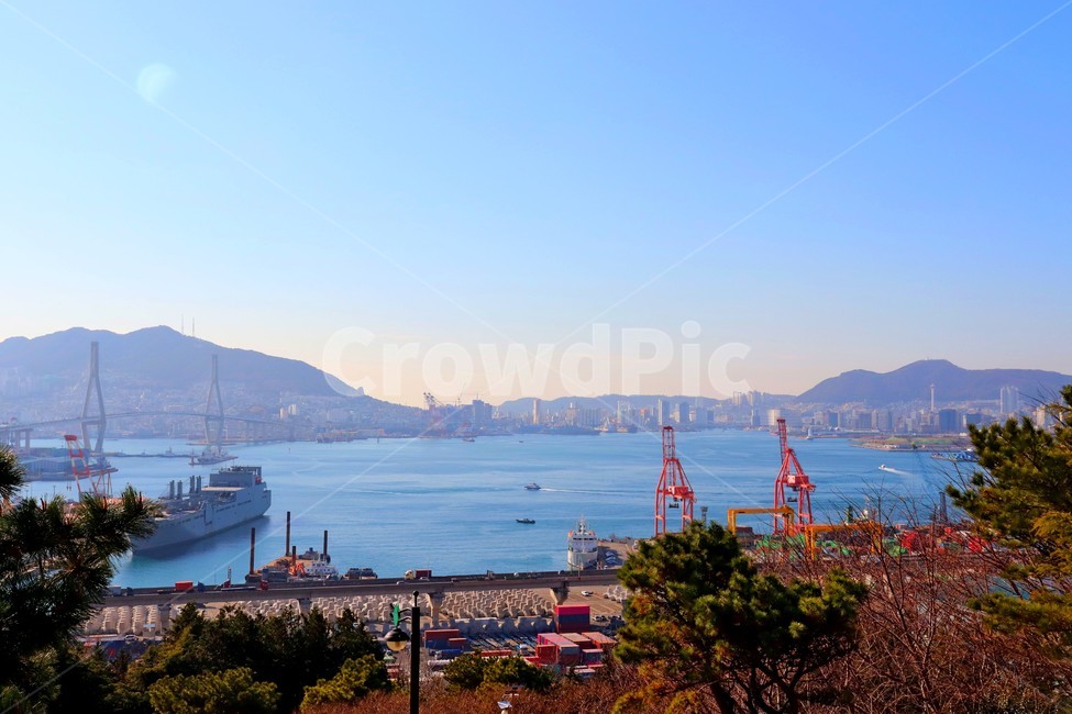 우암동,부산,부산항,부산항대교,송도,영도,선박,테트라포트,대교