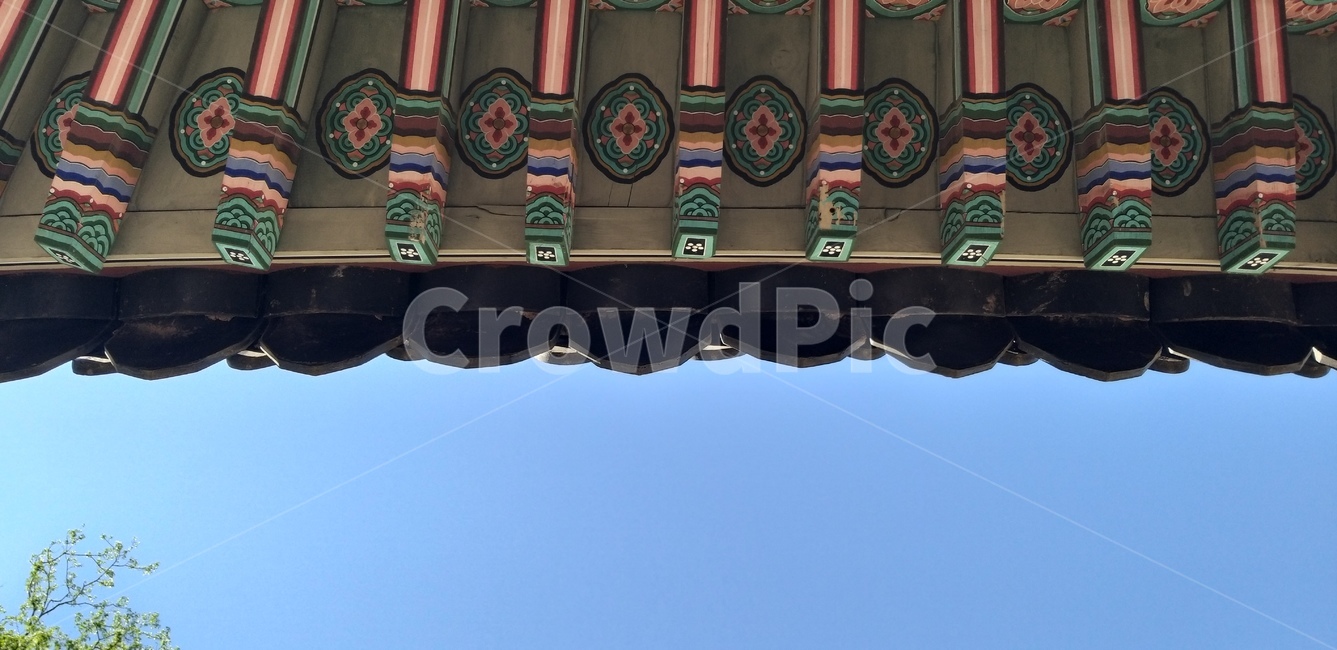 광화문,한국,전통건축,궁,단청,건물외관,korean,tradition,construction,맑은날,여름,하늘,지붕,처마