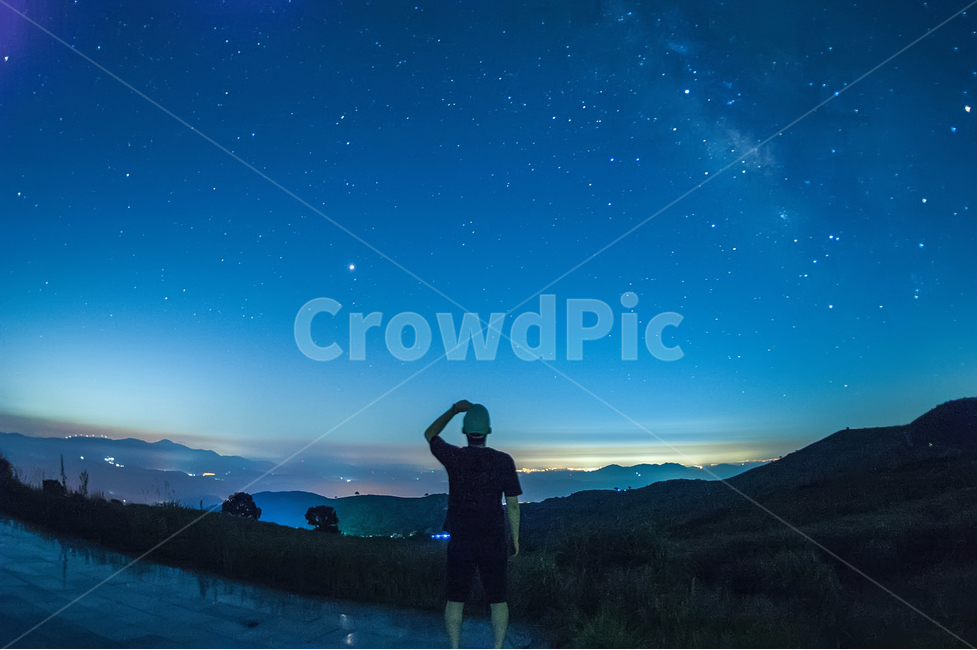 자연,풍경,별,야경,은하수,야경,밤,풍경,nightscape,night,landscape,사람,인물,인간,human,person,남성,남자,man,male,nature,outdoors,옥외