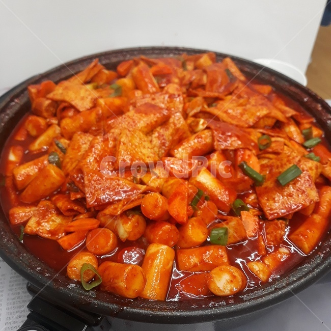 떡볶이,빨강,붉은,대용량,음식