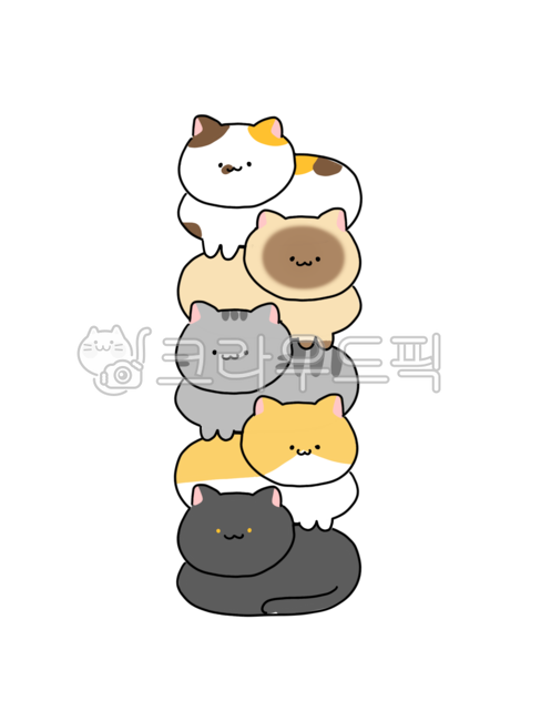 고양이,귀여운고양이,고양이그림,고양이일러스트,귀여운그림,고양이탑,귀여운일러스트