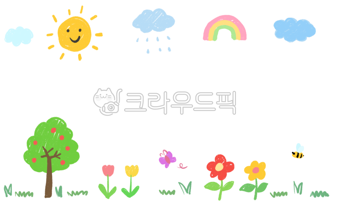 kindergarten,bee,family communication,sun,crayons,cloud,spring,daycare illustration,note paper,grass,butterfly,dakku,drawing,decoration,rain,nature,daycare center,spring illustration,environment board,tree,Spring,flower,kindergarten illustration,rainbow,s