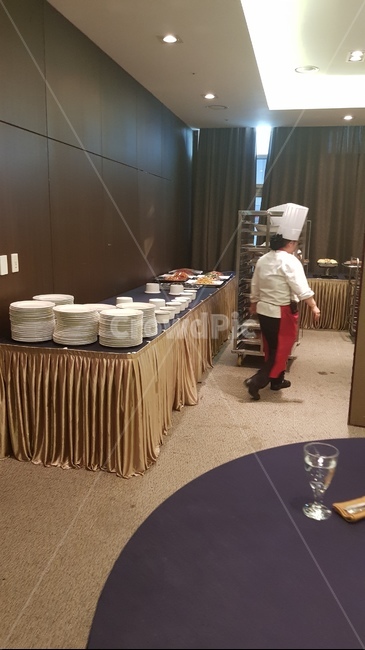 뷔페,호텔,식당,요리사,대리석