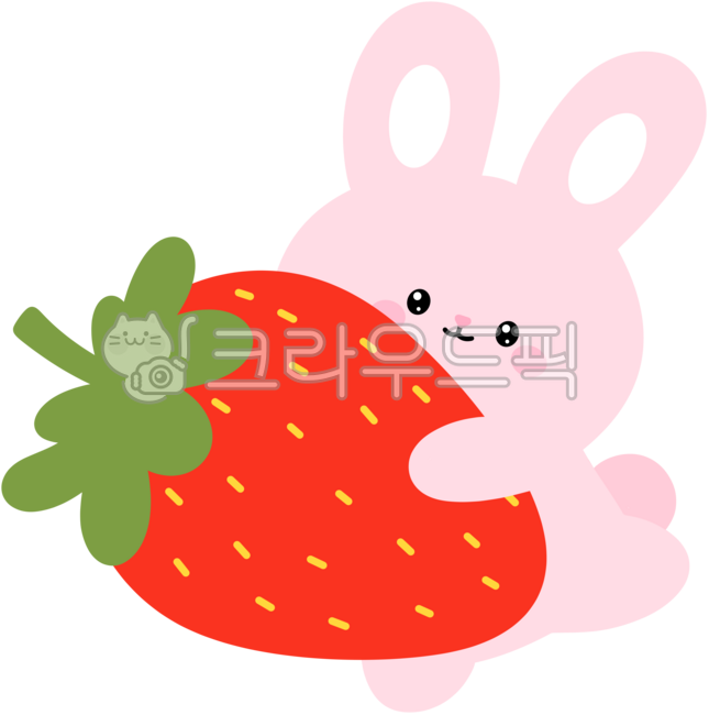 Rabbit,rabbit character,cute rabbit,rabbit illustration,rabbit drawing,strawberry rabbit,strawberry holding rabbit,strawberry,strawberry icon,strawberry illustration,strawberry drawing,strawberry illustration,fruit,berries,cute strawberry,k