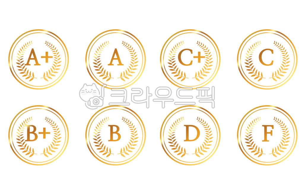 알파벳,패턴,학점,점수,등급,레벨,도형,월계수,도장,스템프,일러스트,학생,학교,그라데이션,골드,메달,누끼,스티커,교육,학교,공부,education,learning,study,school,누끼,remove background