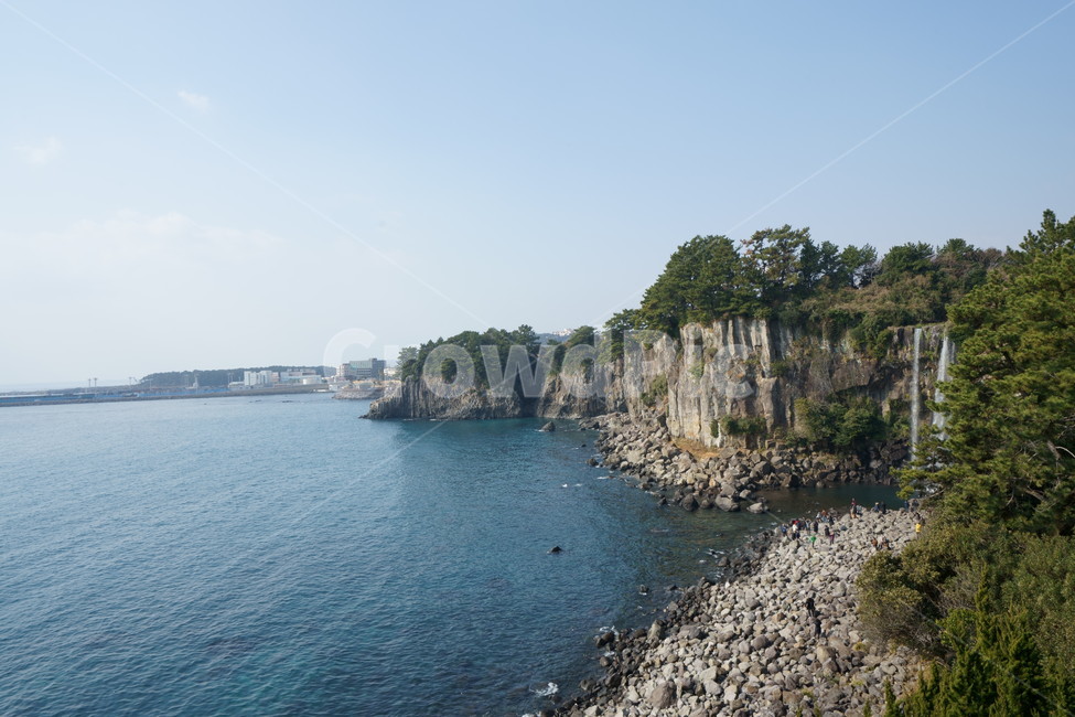 제주도,겨울,바다,폭포,정방폭포,서귀포,jeju,nature,자연,waterfall,jejulandmark,landscape