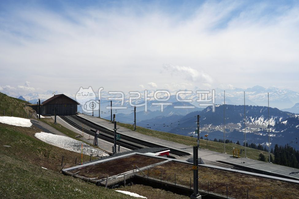 유럽,스위스,리기산,기찻길,정거장,road,도로,railway,철도,transportation,교통,rail,레일,traintrack