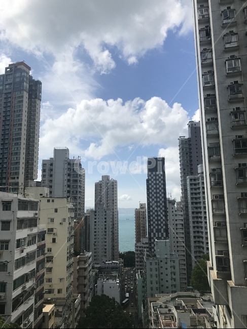홍콩,바닷가,고층건물,홍콩섬,경치