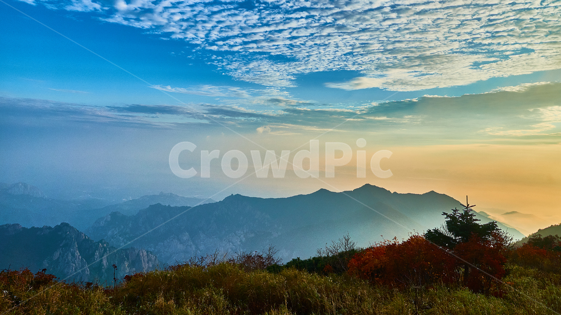 설악산,화채능선,일출,국립공원,산,자연,풍경,nature,landscape,한국자연풍경,한국자연경관,korea nature landscape,mountain,mountain range,산맥,outdoors,옥외
