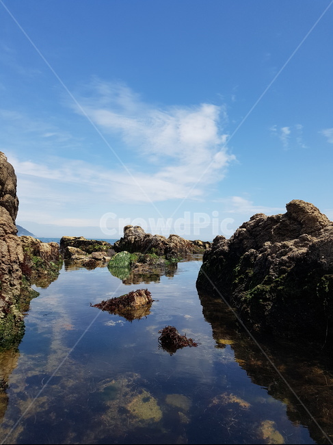 바다,하늘,맑음,투명,해운대,부산,선명,자연,바위,자연,풍경,nature,landscape,promontory,곶,outdoors,옥외,cliff,낭떠러지