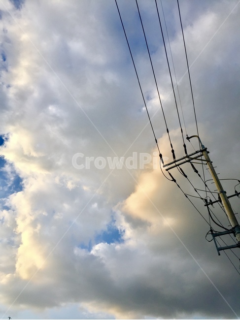 cable,케이블,powerlines,전력선,구름