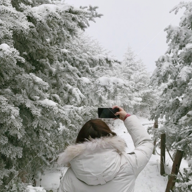 눈꽃,설경,상고대,등산,산행,겨울산,눈,snow,인물,사람,여자,여자뒷모습,자연,풍경,nature,landscape,겨울,계절,winter,season,여행,휴가,traveling,vacation,trip,사람,인물,인간,human,person,여성,여자,woman,female,lady,사진작가,포토그래퍼,photographer,정보통신기술,전자기기,전자제품,it,information,technology,electronic equipment,tree,나무,plant,식물,fir,전나무