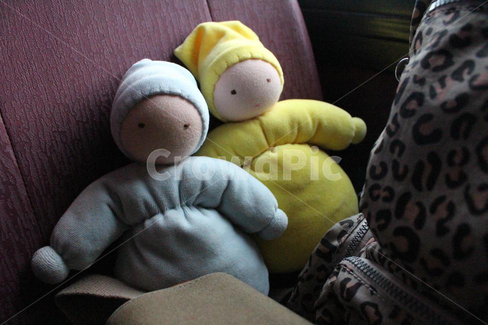 인형,발도르프인형,수공예품,바느질,핸드메이드,어린이,노랑,하늘색