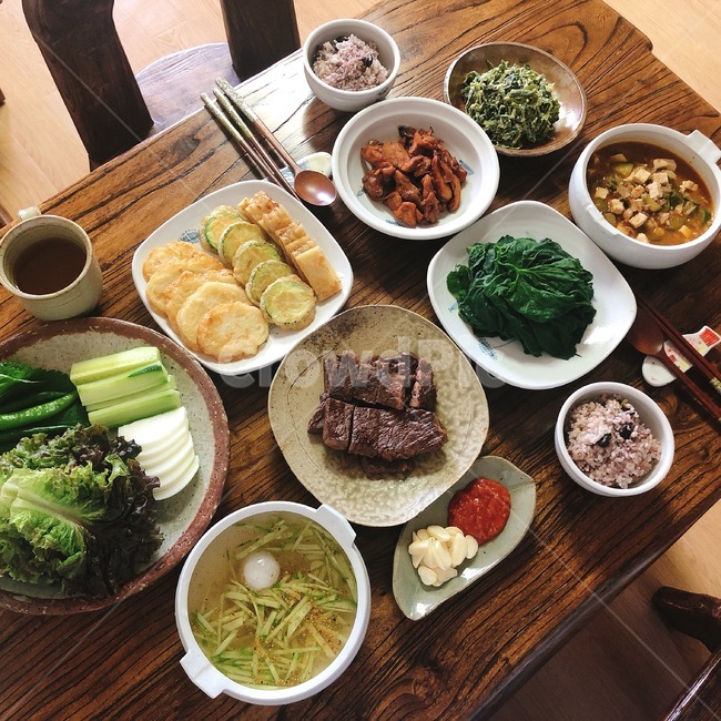 집밥,호박전,갈비구이,된장찌개,한식,koreanfood,호박잎,한정식,음식,식재료,요리,food,cook,meal,dishes,food reserves,한식,한국음식,한국요리,korean food,korean dishes,korean meal,korean cook