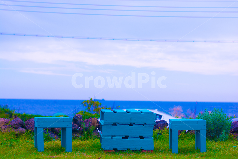 바다,의자,하늘,nature,자연,outdoors,옥외,bench,벤치,furniture,가구