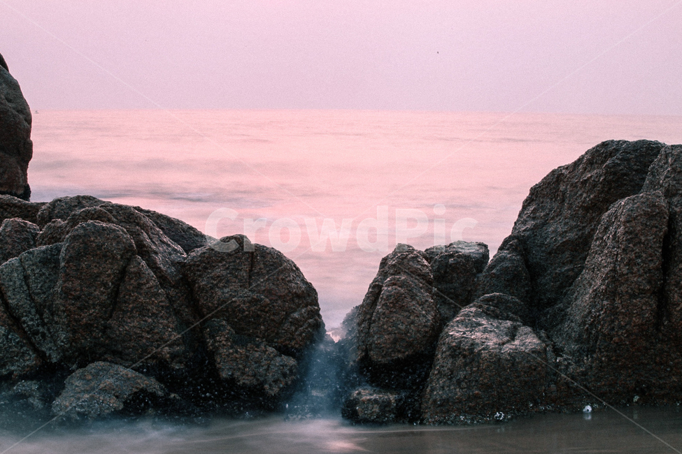 하조대,일출,바다,바위,장노출,수평선,해안가,바닷가,풍경,자연,자연,풍경,nature,landscape