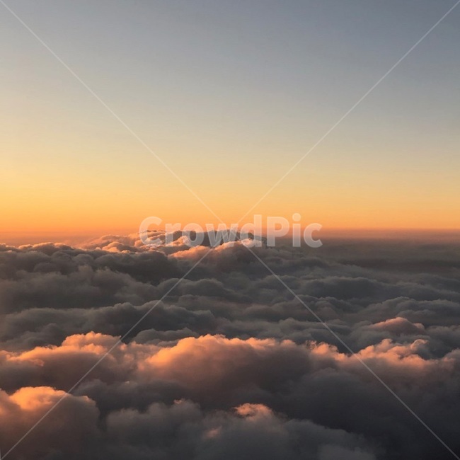 하늘,구름,노을,비행기,cloud