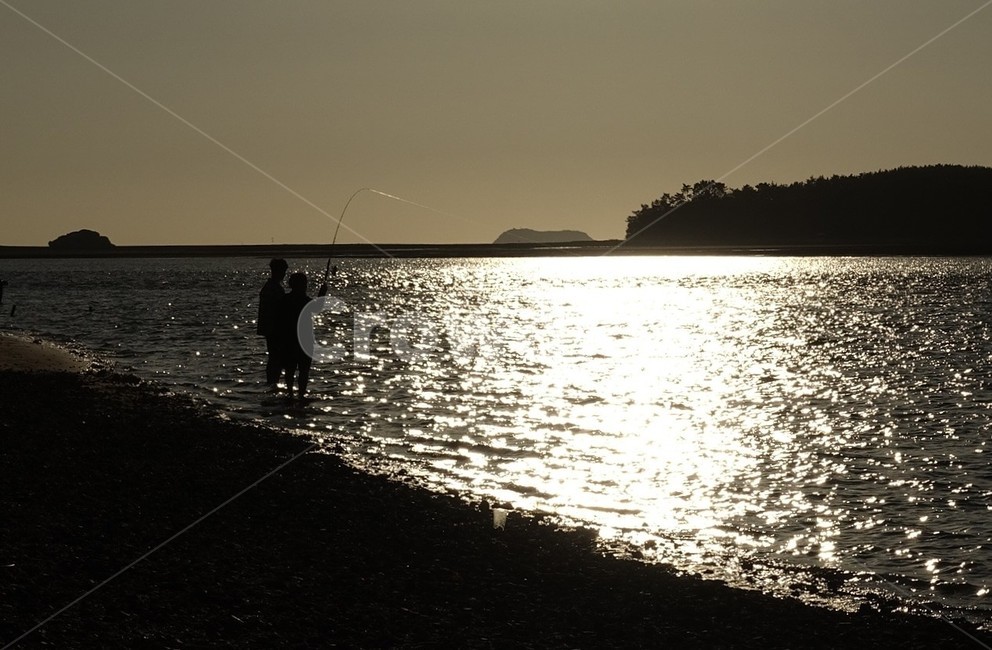 water,물,person,사람,human,인간,fishing,어업,노을