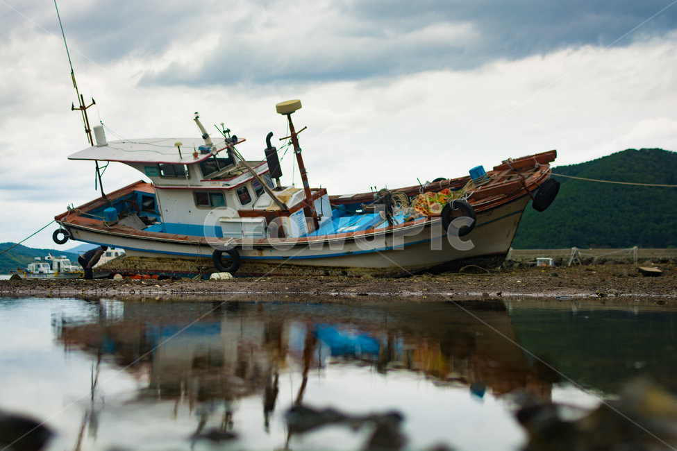 반영,배,썰물,갯벌,어촌,산업,industry,industrial,어업,fishery,fishing industry
