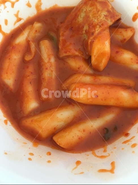 떡볶이,어묵,음식,간식,그릇