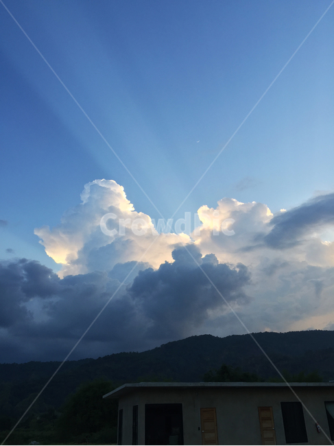 하늘,구름,뭉게구름,하늘빛,햇살