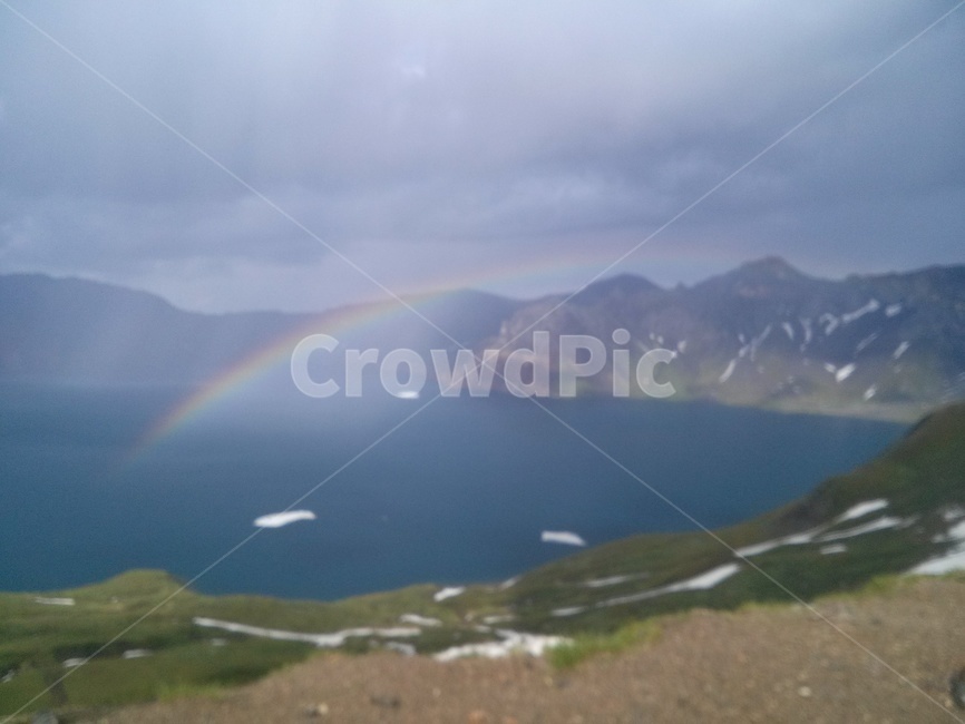 slope,경사,nature,자연,land,나라,outdoors,옥외,백두산,mountain,baekdoo,무지개,rainbow,평화,peace