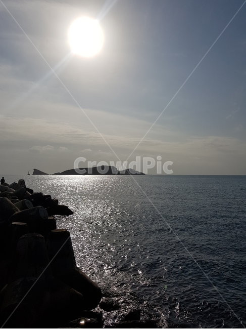 제주도,저녁바다,제주바다,섬,수평선