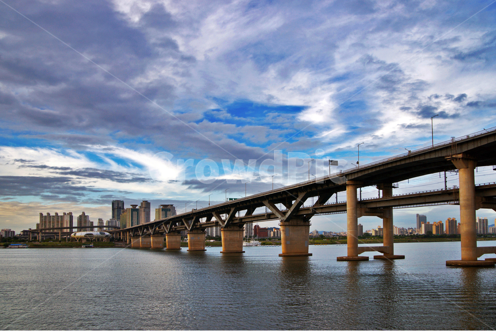Ttukseom,composite bridge,Han River Bridge,Cheongdam Bridge,bridge,Han River