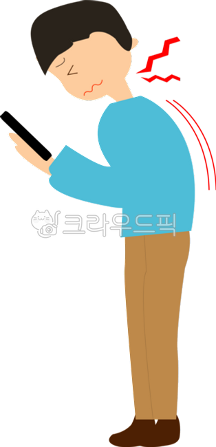 통증,아픔,통증일러스트,목디스크,목통증