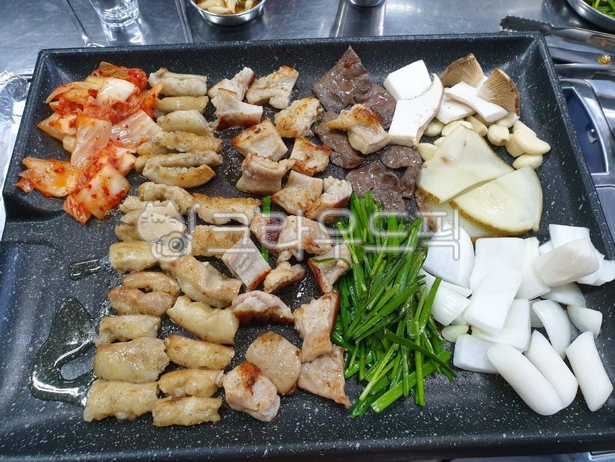 곱창, 막창, 염통, 돼지부속모듬, 돼지고기, 사진,이미지,일러스트,캘리그라피 - 파인포레스트작가