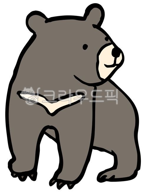 반달가슴곰,아기곰,아기반달가슴곰,아시아흑곰,흑곰,반달가슴곰일러스트,멸종위기동물,곰,곰일러스트,아기곰일러스트