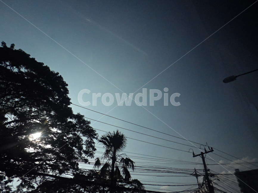 하늘,sky,laos,라오스,파랑,blue,구름,cloud,telegraphpole,전봇대