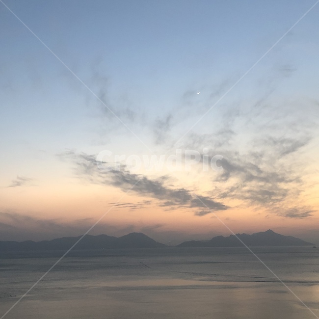바다,노을,해질녘,거제도,풍경,붉은하늘,nature,sky