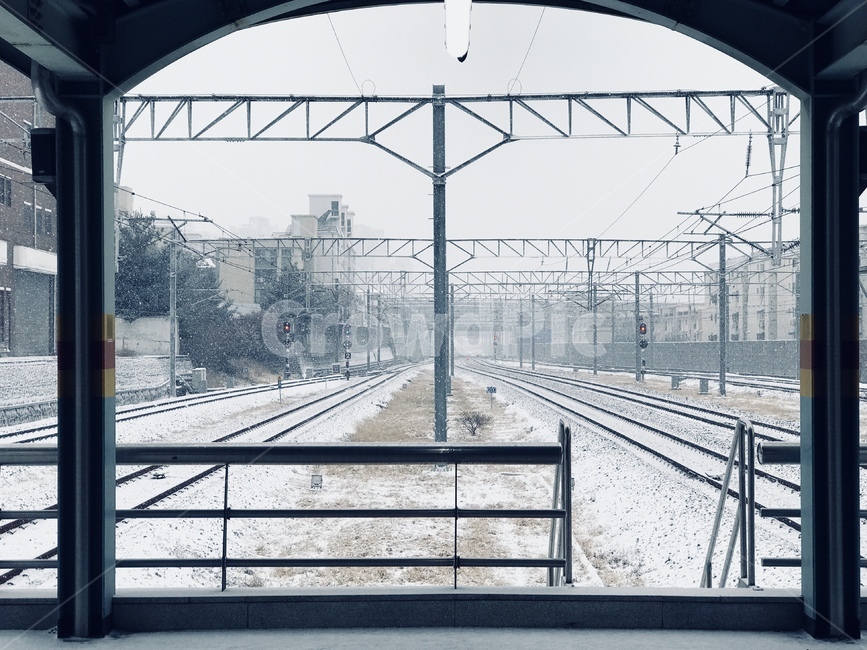 눈,눈오는날,기차역,겨울,기차,기찻길,snow,rail,겨울,계절,winter,season