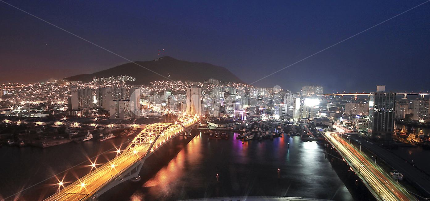 야경,부산,영도,영도대교,부산대교,불빛,자갈치,남포동,가로등,bridge,도심,바닷가,도개교,장노출,밤,라이트,빛갈림,아파트,고깃배,항구