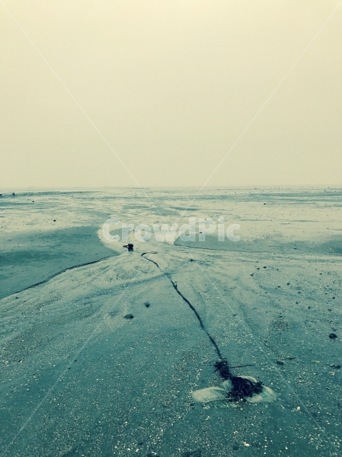 파란색,서해,겟뻘,바다,시흥,자연,풍경,nature,landscape,흑백,모노톤,monochrome,black and white,outdoors,옥외