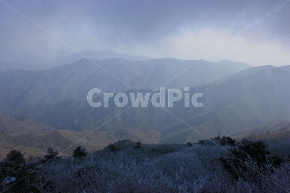 설산,눈꽃,풍경,산정상,등산